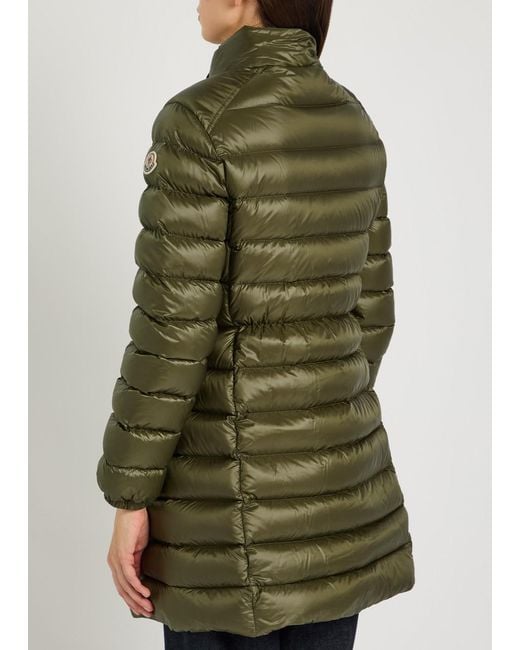 Moncler Green Genet Padded Shell Coat