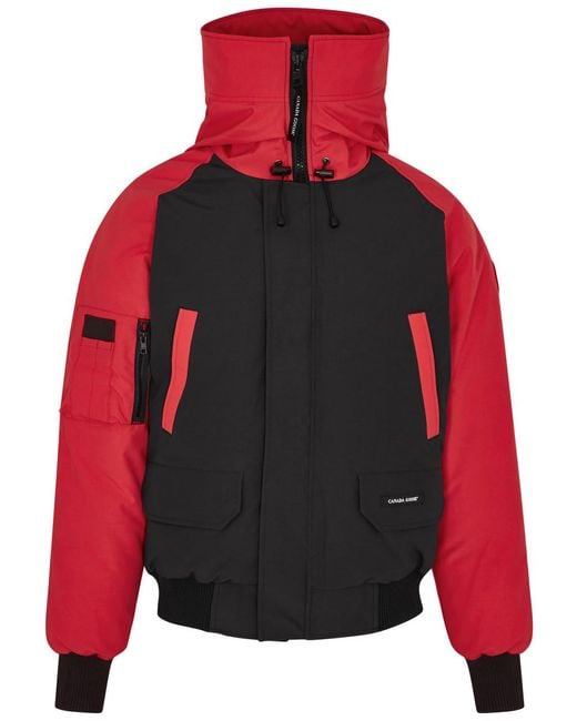 Canada Goose Red Chilliwack Panelled Arctic-tech Bomber Jacket for men
