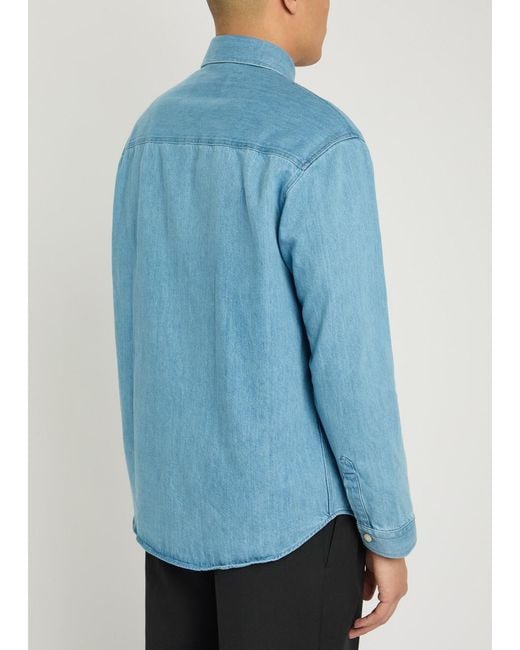 NN07 Blue Casper Denim Shirt for men