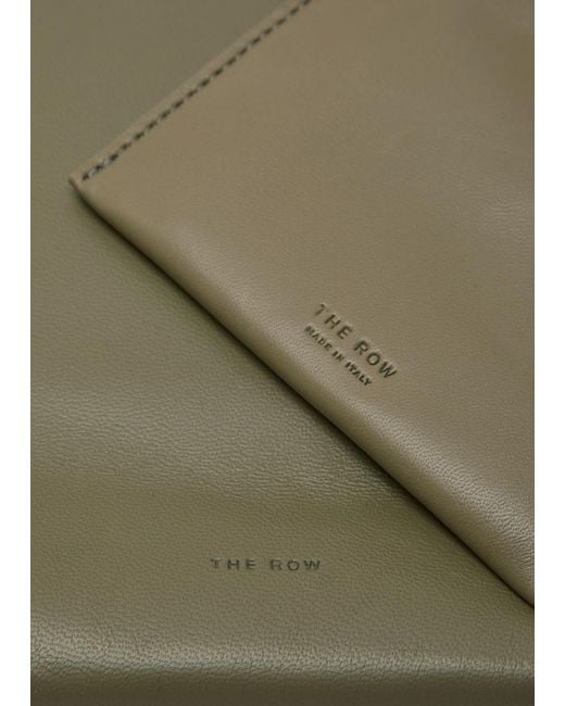 The Row Green Nan Leather Shoulder Bag