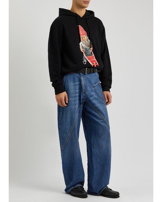 J.W. Anderson Blue Twisted Wide-leg Jeans for men