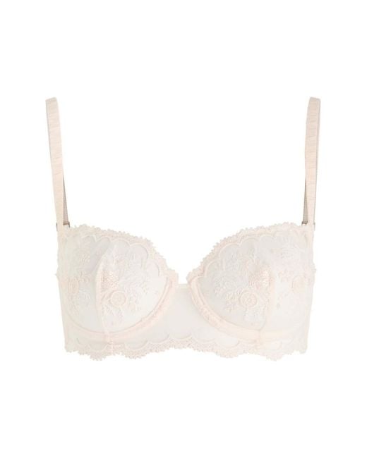 Simone Perele Natural Intrigue Embroidered Tulle Underwired Bra