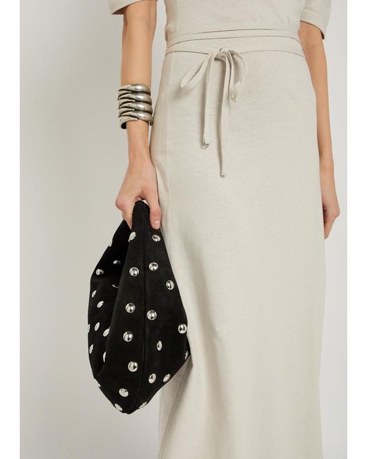 Lemaire White Belted Off-The-Shoulder Cotton-Blend Midi Dress