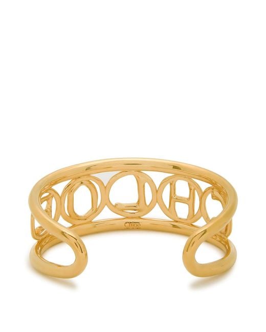 Chloé Metallic The Chloé Script Cuff
