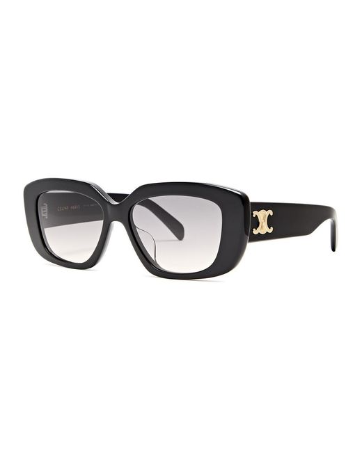 Céline Black Rectangle-Frame Sunglasses