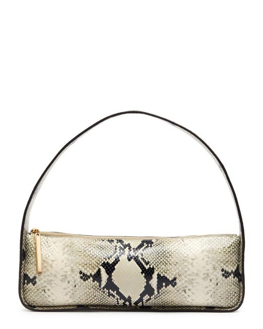 Khaite Metallic Lori Python-Effect Shoulder Bag
