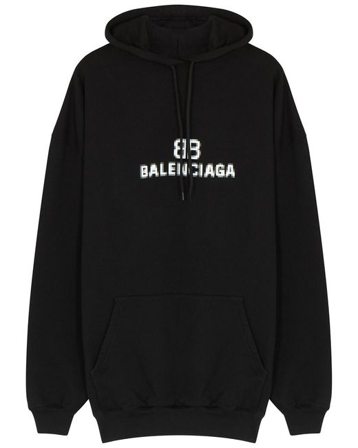 Balenciaga Black Logo Cotton Sweatshirt