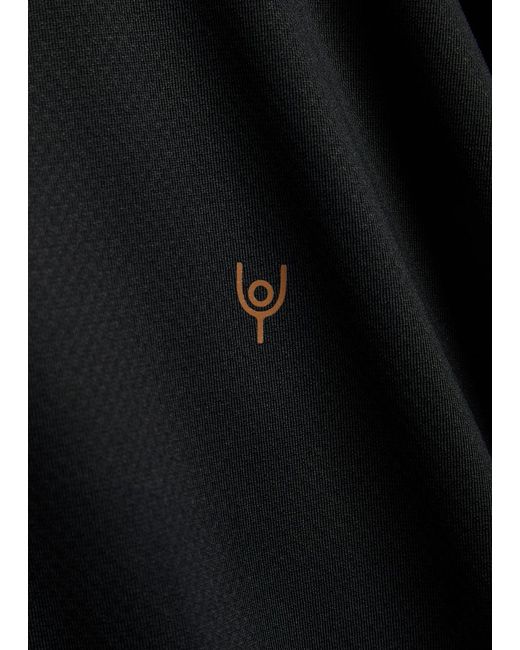 Now You Live Black Shearsby Logo-Print Jersey T-Shirt for men