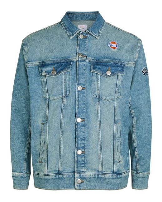 AN-Y1 Blue Star Panelled Stretch- Jacket for men