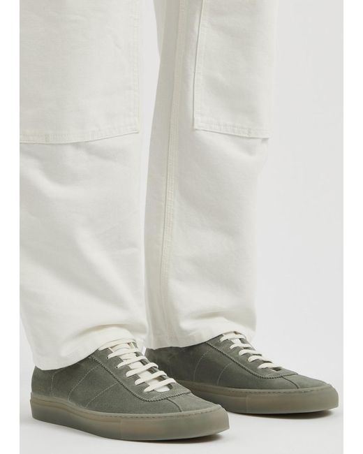 Common Projects Green Tennis 70 Suede Sneakers for men
