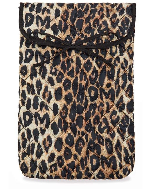 Damson Madder Black Print Quilted Shell Laptop Case