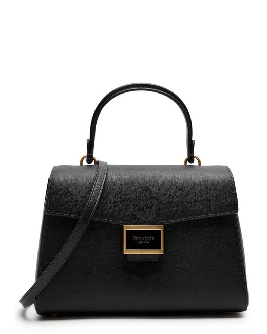 Kate Spade Black Katy Medium Leather Top Handle Bag