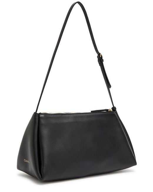 Calvin Klein Black Aurelis Leather Shoulder Bag
