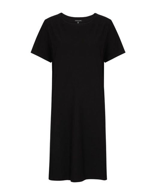 Eileen Fisher Black Stretch-crepe Mini Dress