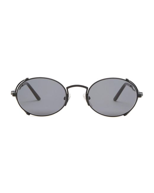 Jean Paul Gaultier Black Oval-Frame Sunglasses