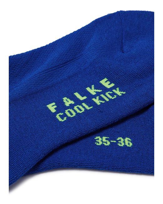 Falke Blue Cool Kick Jersey Trainer Socks