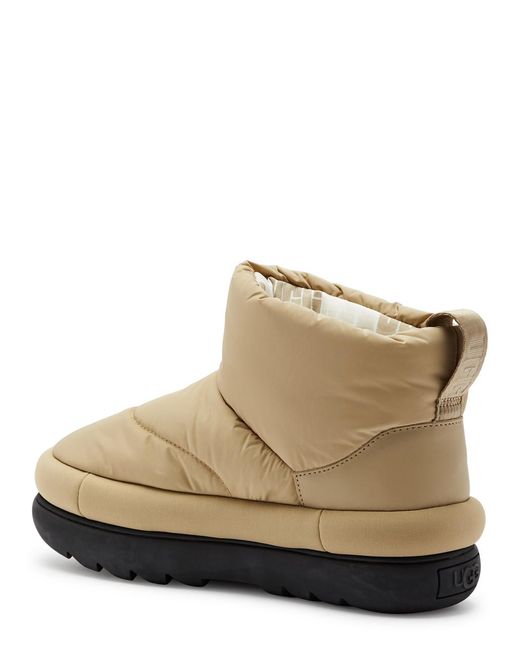 Ugg Brown Classic Maxi Mini Quilted Shell Boots