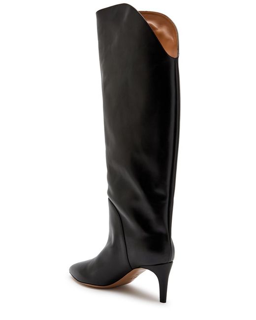 Paris Texas Black Gaia 60 Leather Knee-High Boots