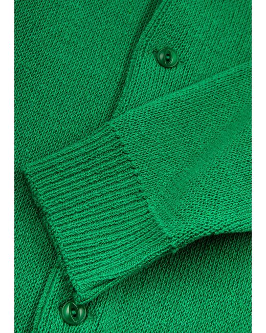 YMC Green Rat Pack Cotton-blend Cardigan for men