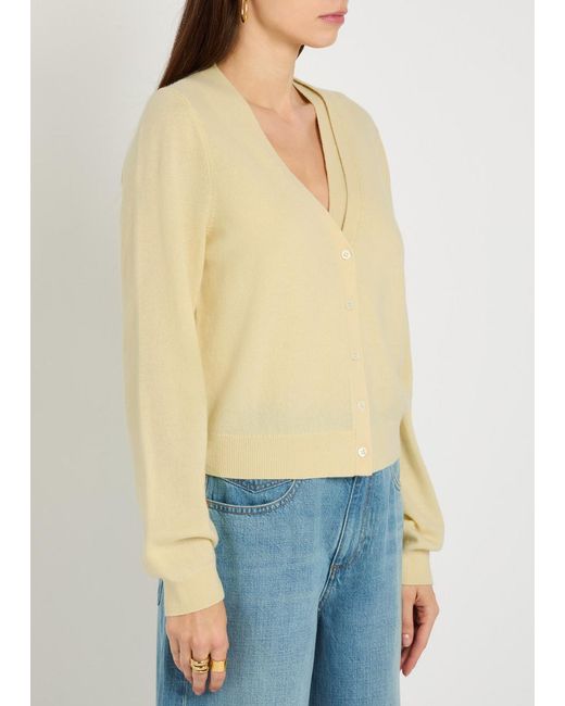 PAIGE Natural Brioche Cashmere Cardigan