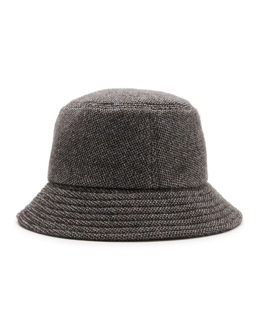 Inverni Gray Wool-blend Bucket Hat