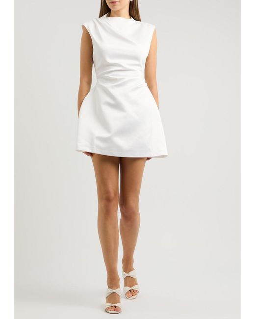 Odd Muse White The Ultimate Muse Satin Mini Dress