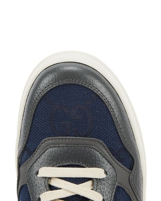 Gucci Blue Chunky B Canvas And Leather Sneakers for men