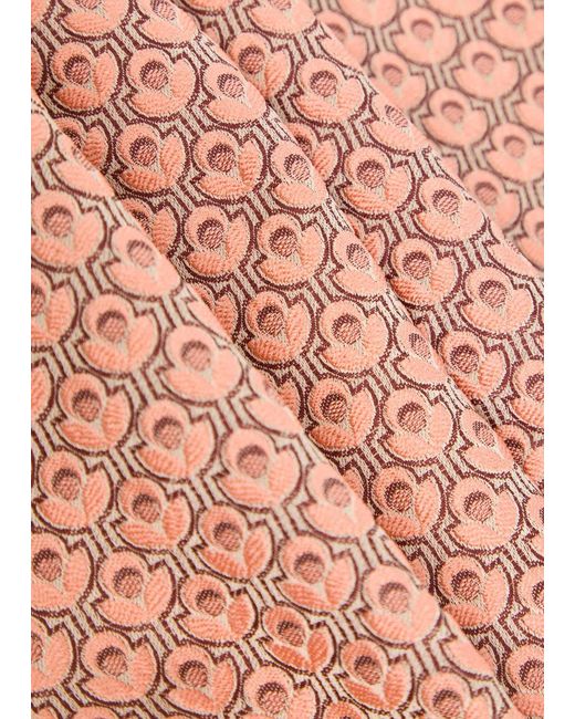 LaDoubleJ Pink 24/7 Tulip-Jacquard Trousers