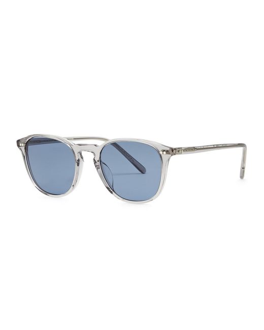Oliver Peoples Blue Forman L. A Round-frame Sunglasses for men