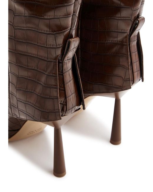 Gia Borghini Brown Rosie 31 100 Leather Knee-high Boots