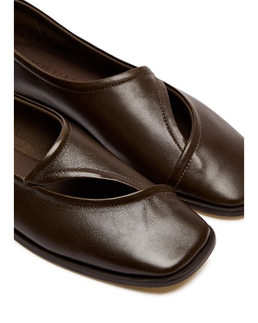 Hereu Brown Petra 2 Leather Flats