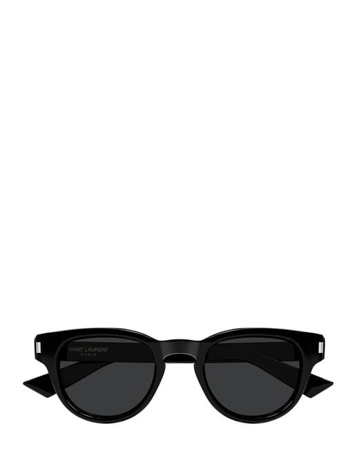 Saint Laurent Black Round-Frame Sunglasses for men