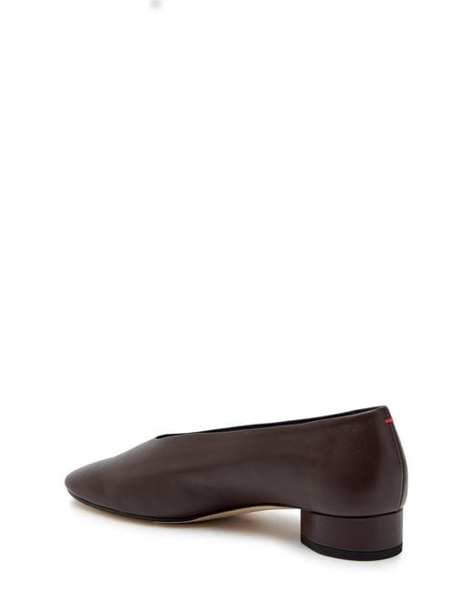 Aeyde Brown Delia 20 Leather Pumps