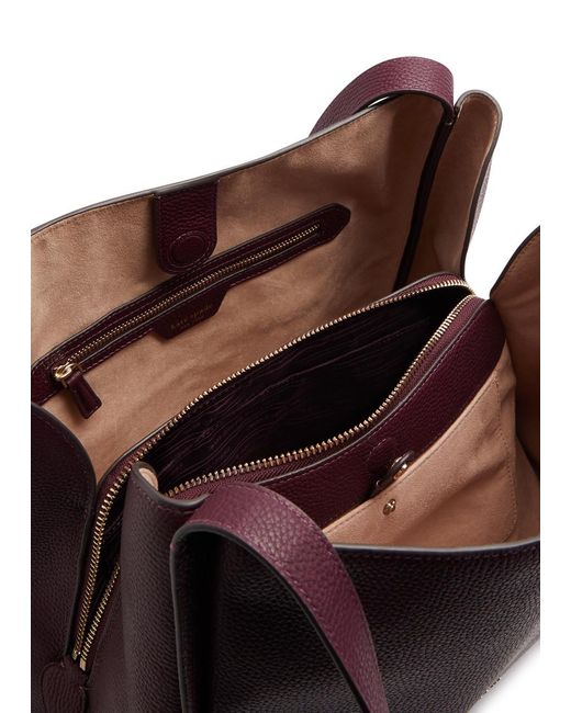 Kate Spade Purple Knott Large Leather Shoulder Bag