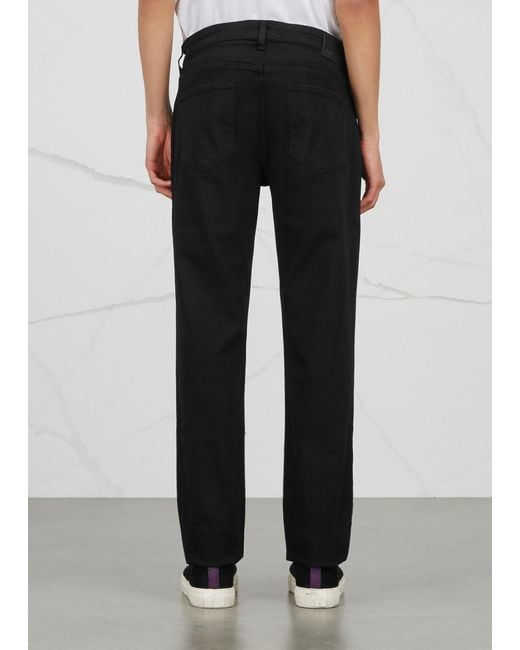 PAIGE Black Federal Transcend Straight-Leg Jeans, Jeans for men