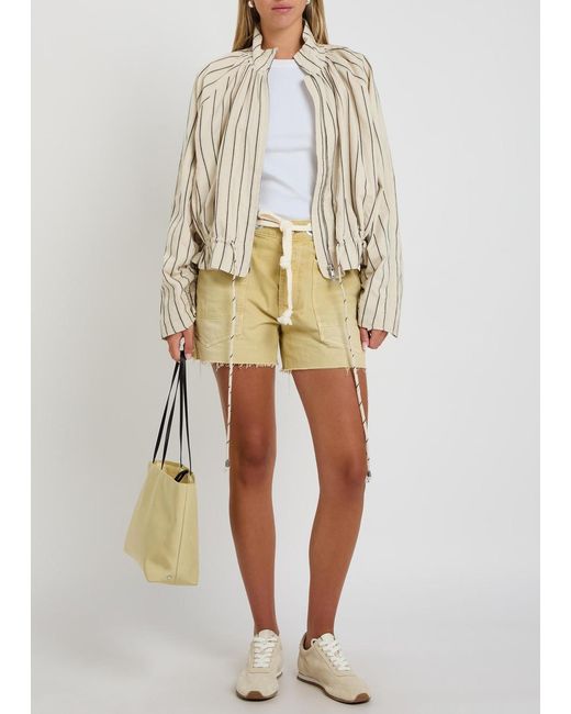 Free People White Atlas Cotton T-Shirt
