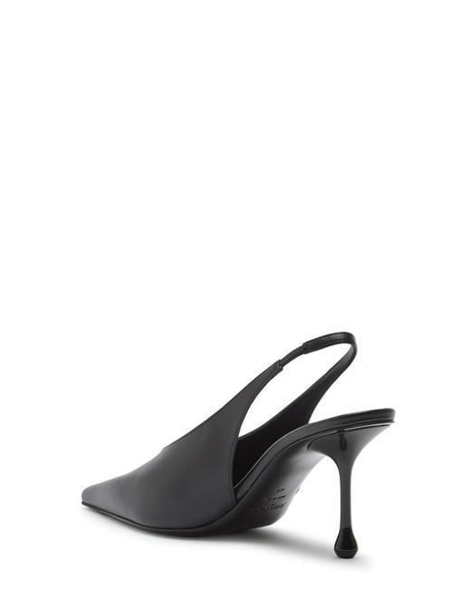 Jimmy Choo Black Isa 80 Leather Slingback Pumps