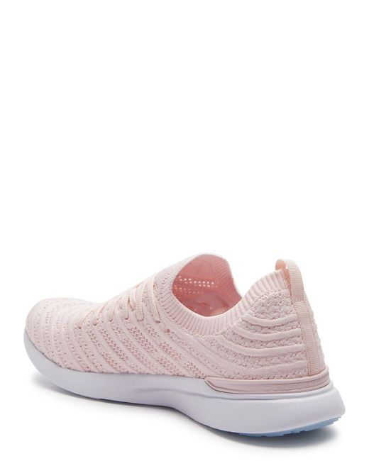 Athletic Propulsion Labs Pink Techloom Wave Knitted Sneakers