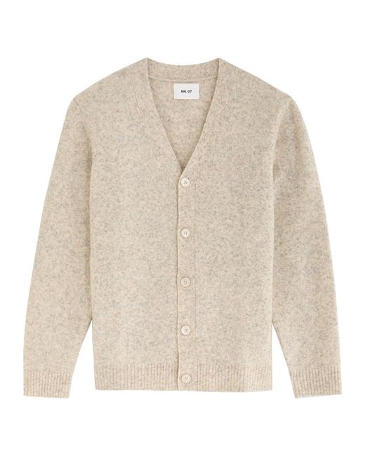 NN07 Natural John Wool-Blend Cardigan for men