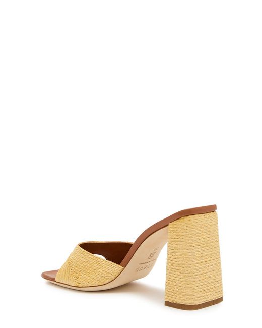 Staud Natural Sloane 95 Raffia Sandals