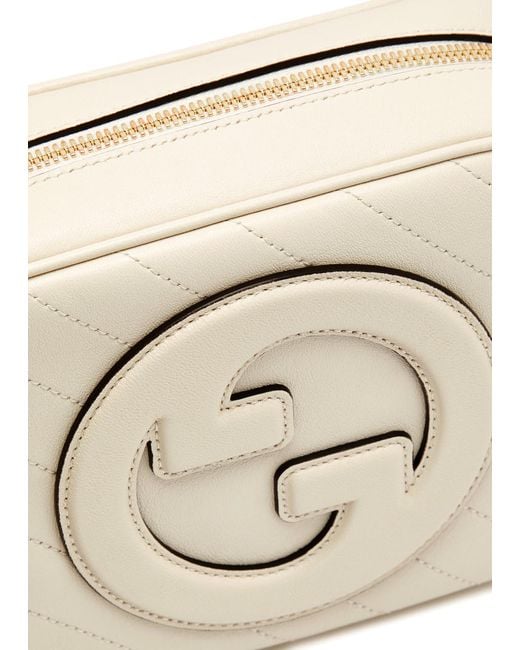 Gucci Natural Blondie Leather Camera Bag