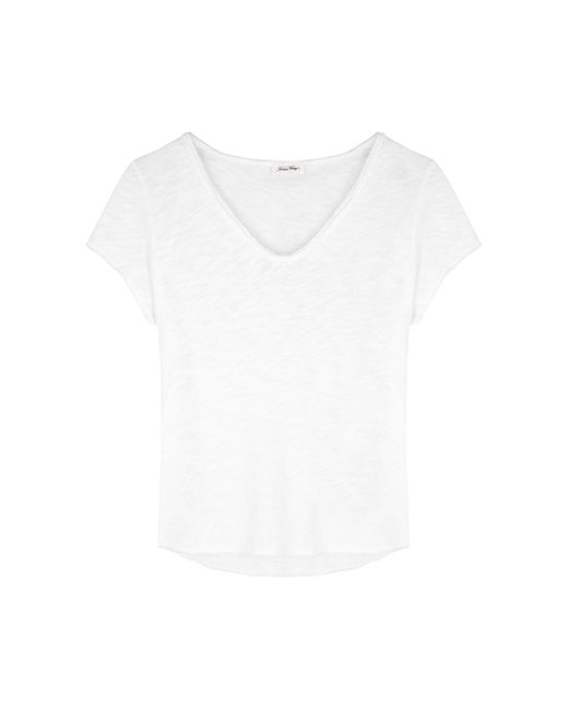 American Vintage White Sonoma Slubbed Cotton T-Shirt
