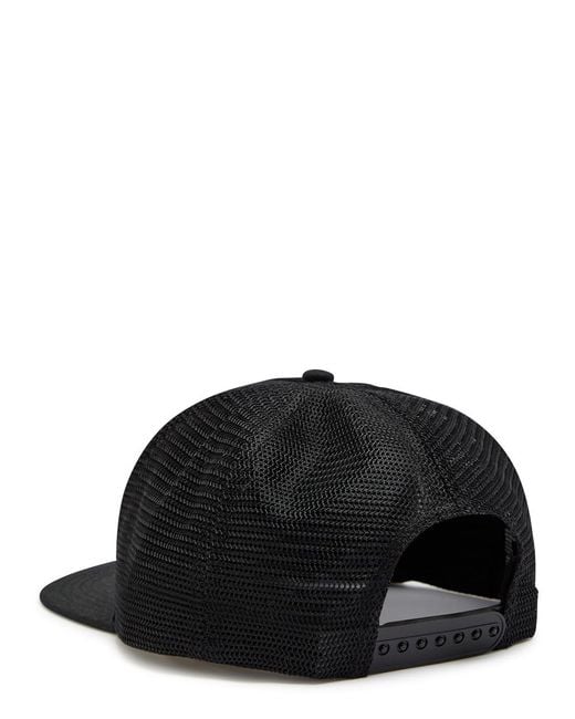 Now You Live Black Trucker Logo-Embroidered Twill Cap