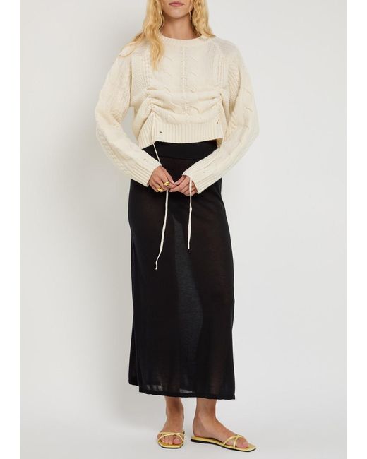 High Natural Revue Cable-Knit Jumper