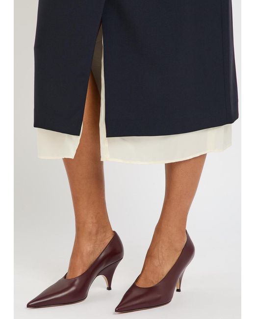 Gianvito Rossi Brown Sofia 75 Leather Pumps