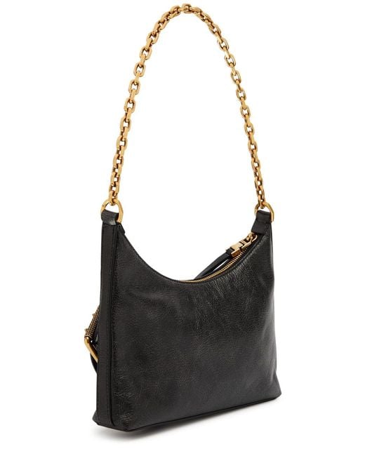 Givenchy Black Voyou Small Leather Shoulder Bag