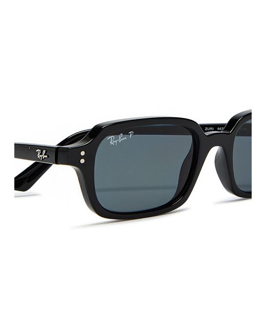 Ray-Ban Black Zuri Rectangle-Frame Sunglasses