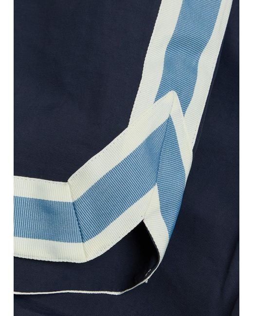 CHE Blue Baller Striped Poplin Swim Shorts for men