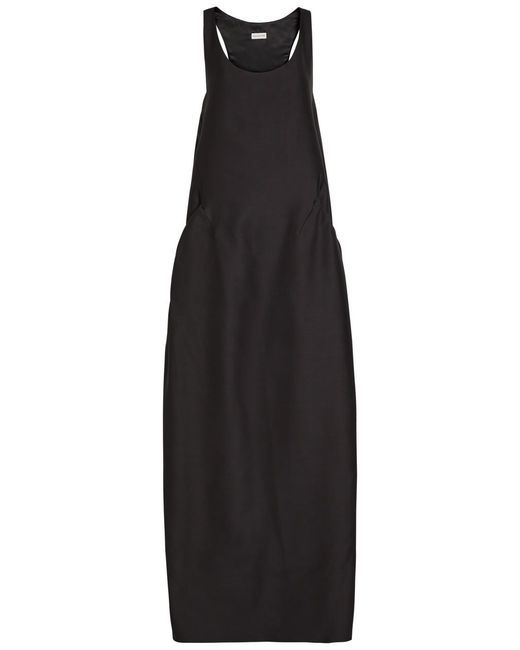 Dries Van Noten Black Drazero Wool And Silk-Blend Maxi Dress