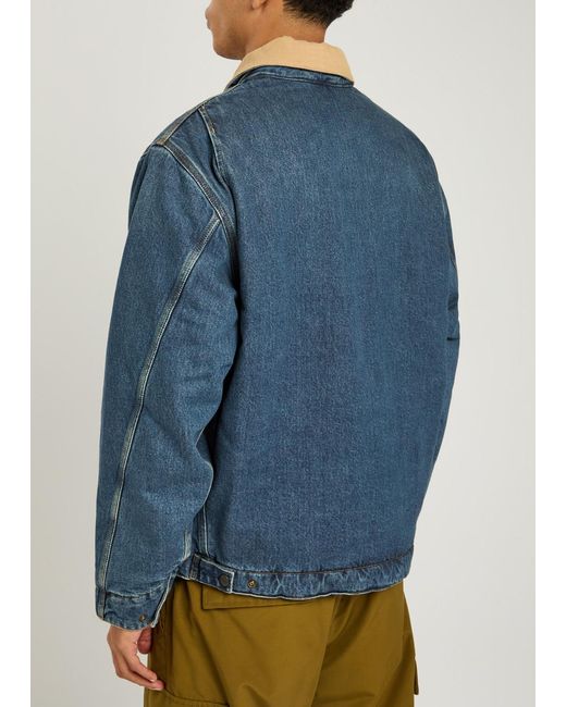 Carhartt Blue Clapton Denim Jacket for men